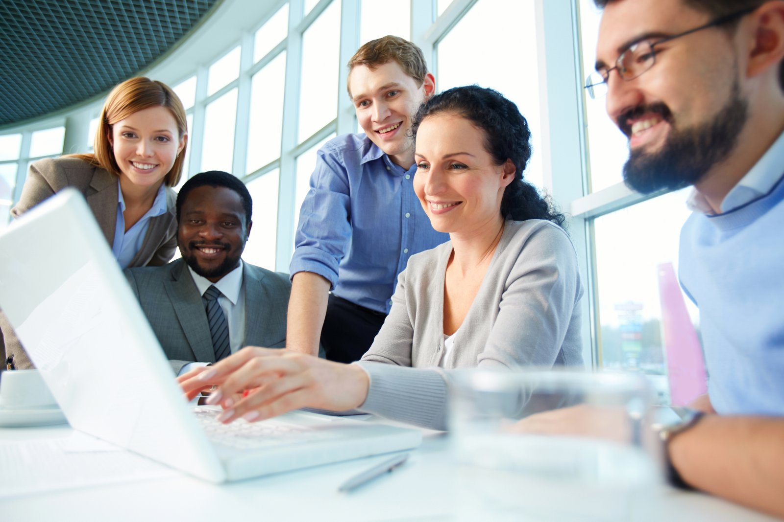 BPMe Technologies executive leadership team in a corporate meeting